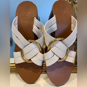 Chloe leather strap sandals. Size 35